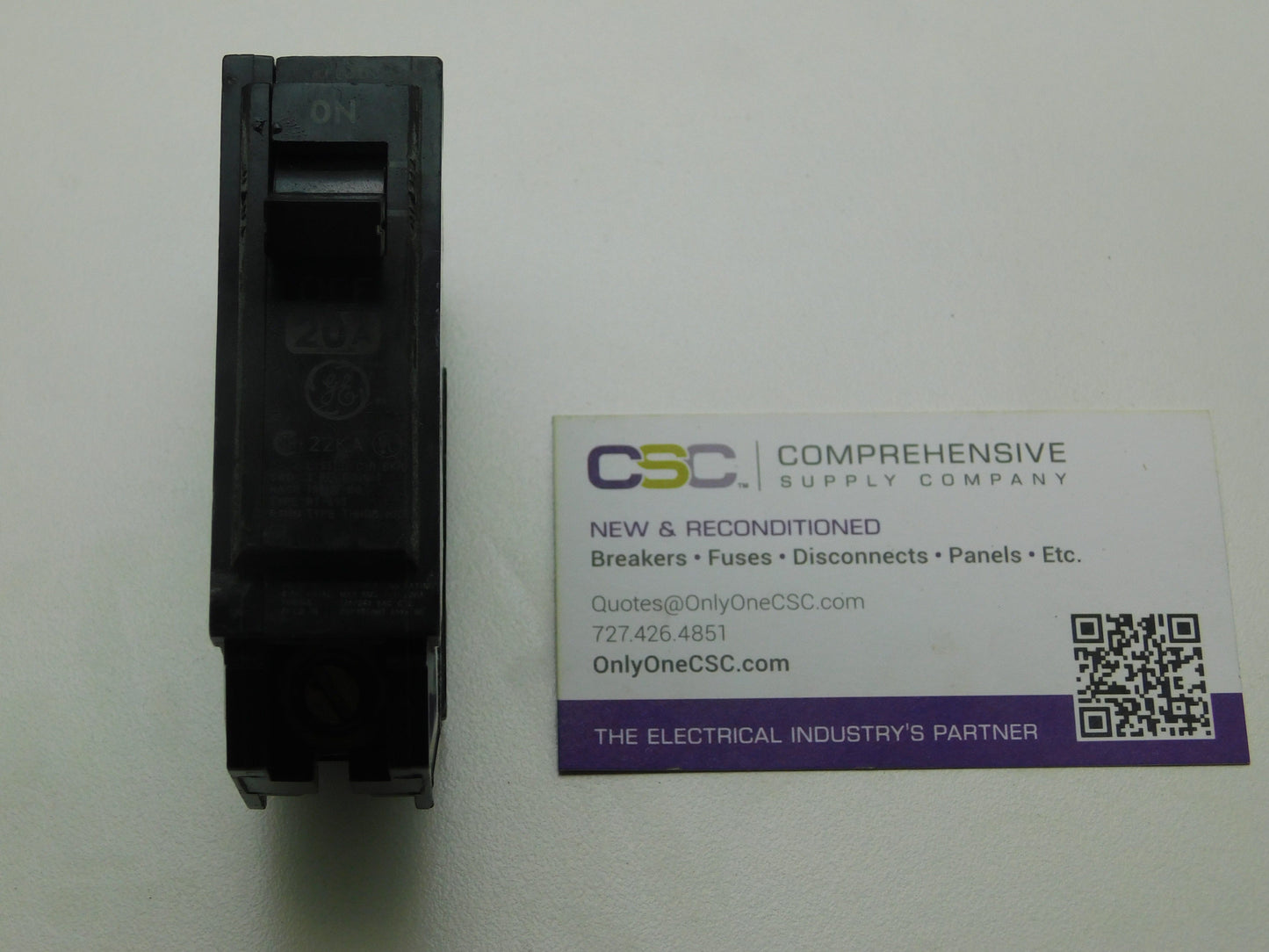 THHQB1120HID - GE 20A Amp 1P Pole 22kA@120/240V Bolt On Circuit Breaker W/High Intensity Discharge