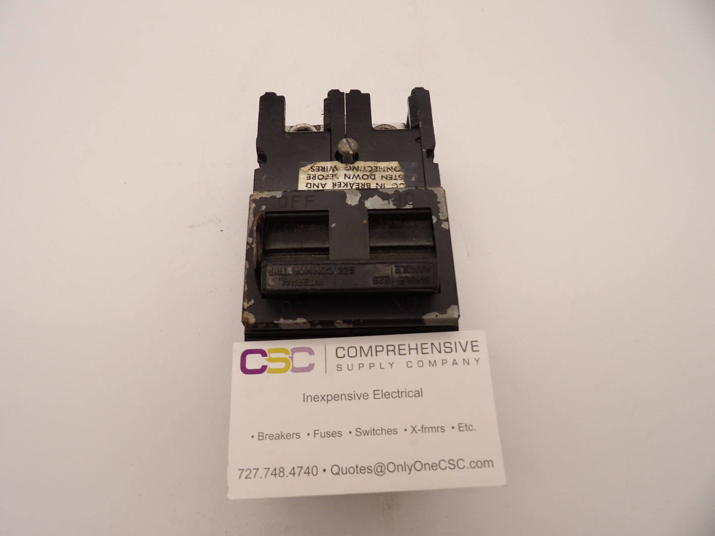 QFP2225 - Zinsco 225A Amp 2P Pole 10kA@120/240V Plug On Circuit Breaker