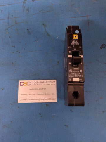 EGB14040 - Square D 40A Amp 1P Pole 34kA@277V Bolt On Egb Circuit Breaker