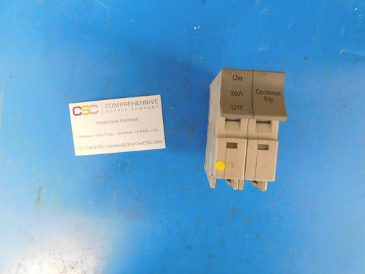 SDT220 - Trilliant 20A Amp 2P Pole 10kA@120/240V Plug On Circuit Breaker