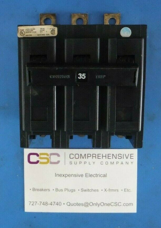 BAB3035H - Cutler Hammer 35A Amp 3P Pole 10kA@240V Bolt On Circuit Breaker