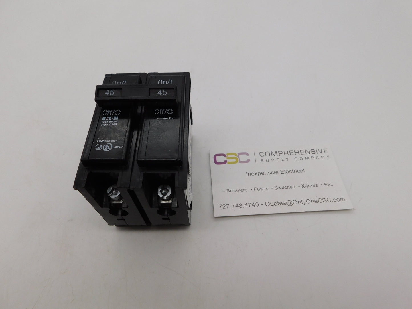 BR245 - Eaton 45A Amp 2P Pole 10kA@120/240V Plug On Circuit Breaker