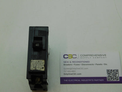 B140 - Siemens 40A Amp 1P Pole 10kA@120/240V Bolt On Circuit Breaker