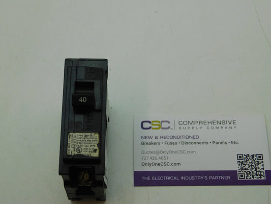 B140 - Siemens 40A Amp 1P Pole 10kA@120/240V Bolt On Circuit Breaker