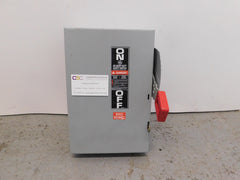 TH3361 - GE 30A Amp 3P Pole 600V Nema 1 Fusible Heavy Duty Safety Switch