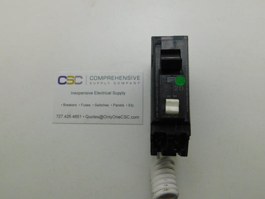 THQL1120AF2 - GE 20A Amp 1P Pole 10kA@120V Plug On Arc Fault AFCI Circuit Breaker