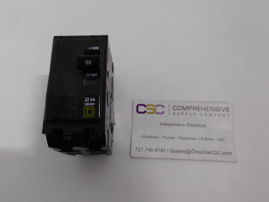 QOB230VH - Square D 30A Amp 2P Pole 22kA@120/240V Bolt On Circuit Breaker