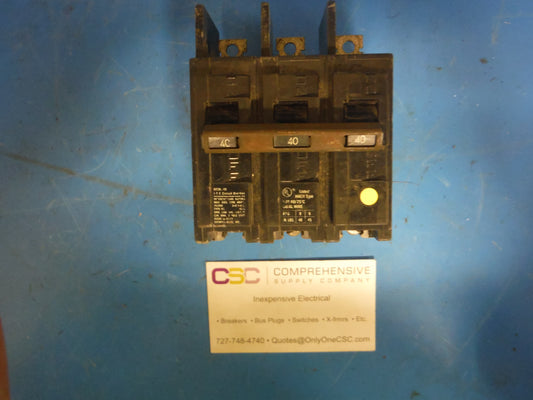 BQ3B040 - Siemens 40A Amp 3P Pole 10kA@240V Bolt On Circuit Breaker - Older Series