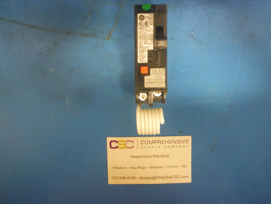 THQL1120DF - GE 20A Amp 1P Pole 10kA@120V Plug On Dual Function AFCI/GFCI Circuit Breaker