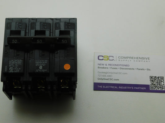 B350 - Siemens 50A Amp 3P Pole 10kA@240V Bolt On Circuit Breaker