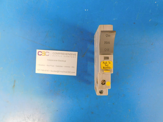 SDT120GFI - Trilliant 20A Amp 1P Pole 10kA@120V Plug On Ground Fault GFCI Circuit Breaker