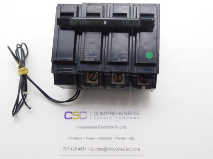 THQB32080ST1 - GE 80A Amp 3P Pole 10kA@240V Bolt On Circuit Breaker W/120V Shunt Trip