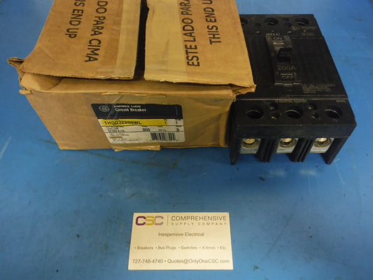 THQD32200WL - GE 200A Amp 3P Pole 22kA@240V Feed Through Circuit Breaker