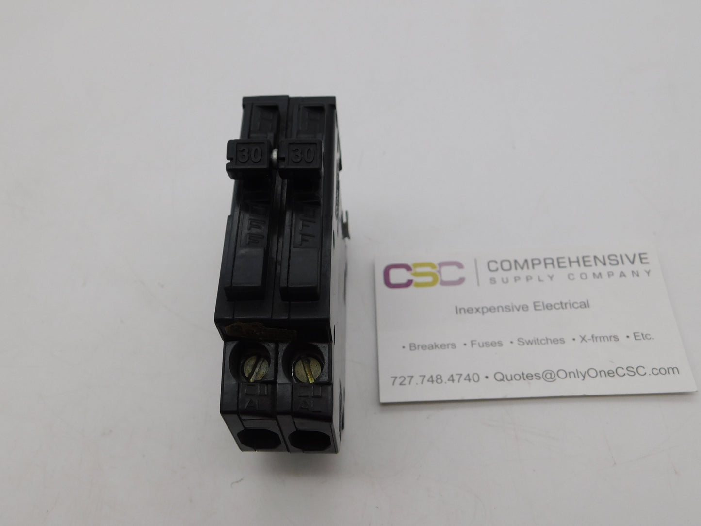 A230 - Gte 30A Amp 2P Pole 10kA@240V Plug On Circuit Breaker W/Clip