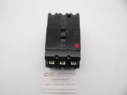 TEY360 - GE 60A Amp 3P Pole 14kA@480/277V Bolt On Circuit Breaker