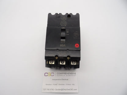 TEY360 - GE 60A Amp 3P Pole 14kA@480/277V Bolt On Circuit Breaker