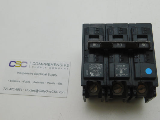 B360HH - Siemens 60A Amp 3P Pole 65kA@240V Bolt On Circuit Breaker