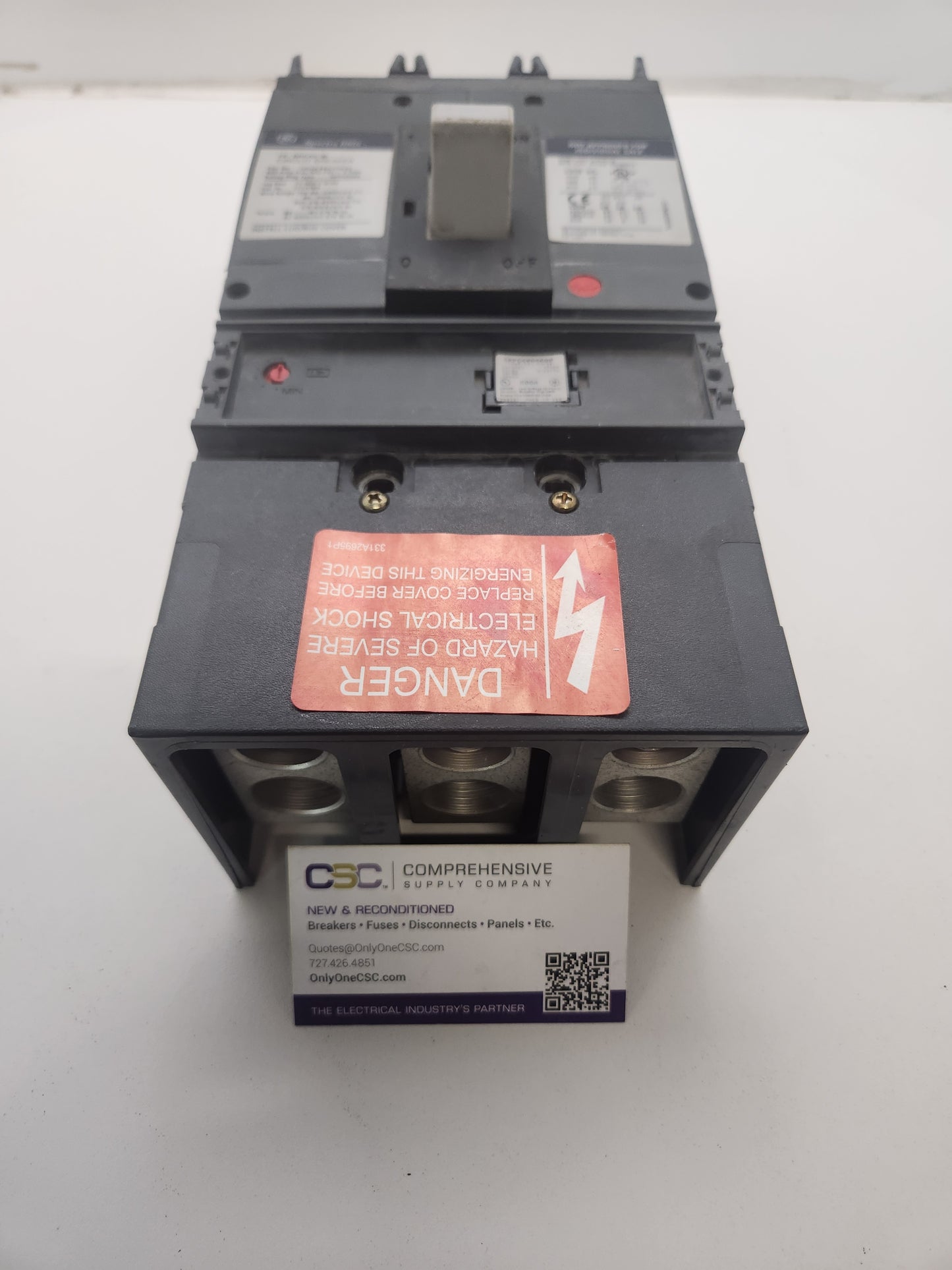 SGHA36AT0600 - GE 600A Amp 3P Pole 600V 35kA@480V Plug On Circuit Breaker W/600A Srpg600A600 Rating Plug.