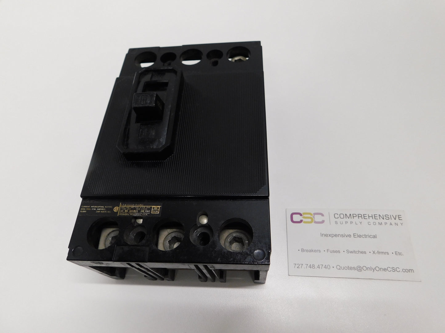 QJ3B125 - ITE 125A Amp 3P Pole 10kA@240V Bolt On Circuit Breaker