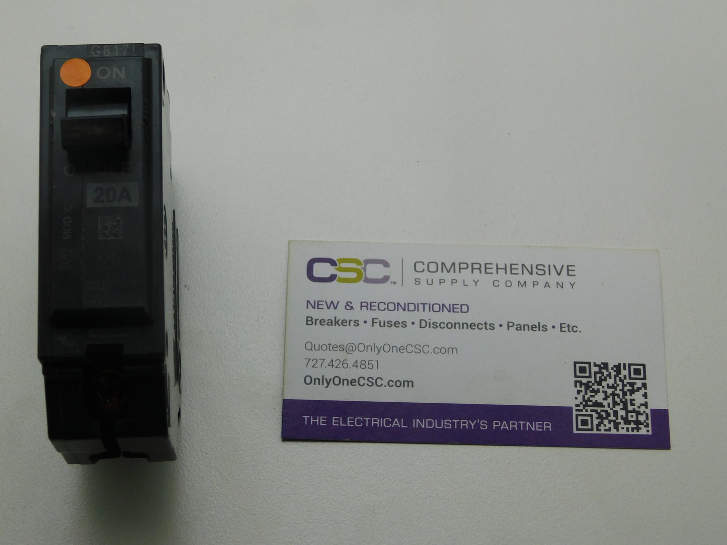 THHQB1120LM - GE 20A Amp 1P Pole 22kA@120/240V Bolt On Circuit Breaker