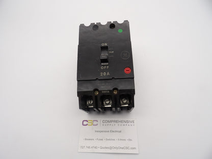 TEY320 - GE 20A Amp 3P Pole 14kA@480/277V Bolt On Circuit Breaker
