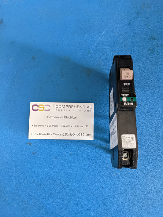 CHFCAF115PN - Eaton 15A Amp 1P Pole 10kA@120V Plug On Combo Arc Fault AFCI Pon Circuit Breaker