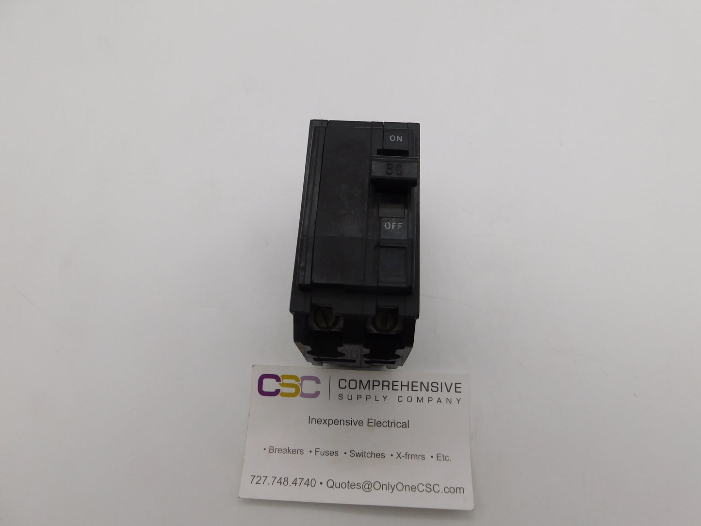 QOB250 - Square D 50A Amp 2P Pole 10kA@120/240V Bolt On Black Circuit Breaker