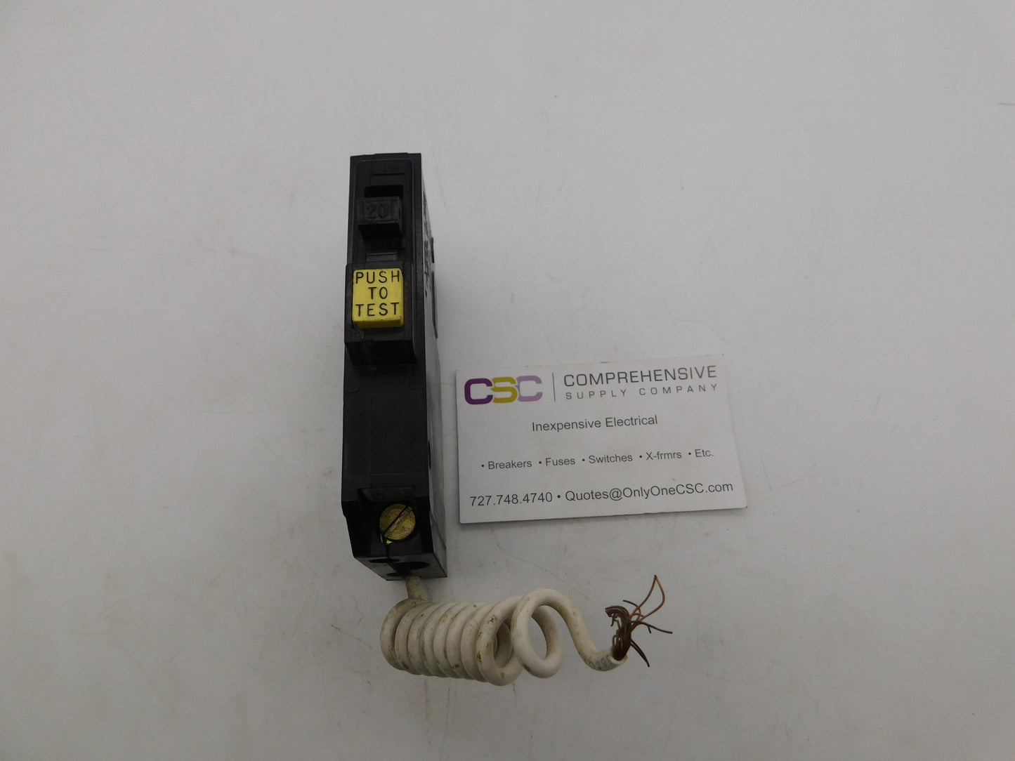 QOB120GFI - Square D 20A Amp 1P Pole 10kA@120V Bolt On Ground Fault GFCI Circuit Breaker - Older Series