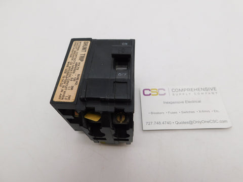 QO2501021 - Square D 50A Amp 2P Pole 10kA@120/208/240V Plug On Black Circuit Breaker W/120/240V Shunt Trip
