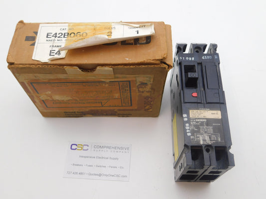 E42B060 - ITE 60A Amp 2P Pole 18kA@480V Bolt On Circuit Breaker