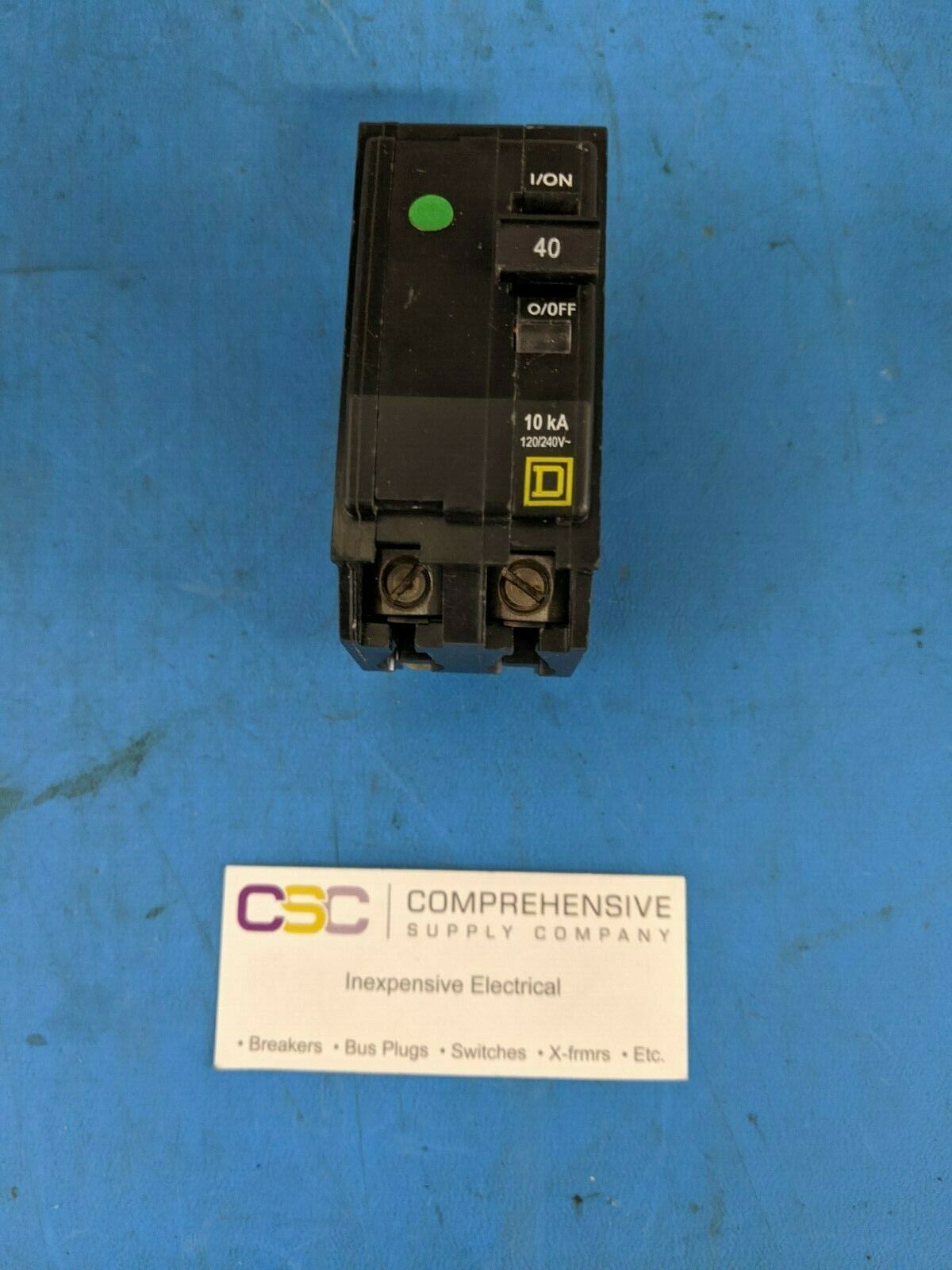 QO240 - Square D 40A Amp 2P Pole 10kA@120/240V Plug On Circuit Breaker