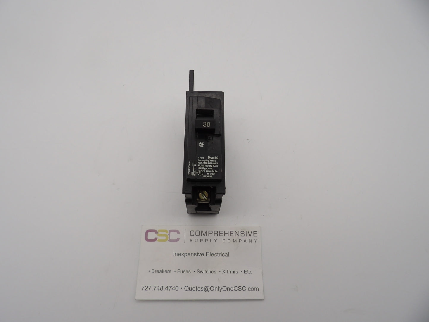 BQ1B030 - ITE 30A Amp 1P Pole 10kA@120/240V Bolt On Circuit Breaker