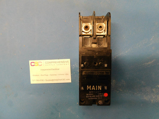 BJ2150B - Bryant 150A Amp 2P Pole 10kA@120/240V Plug On Main Circuit Breaker