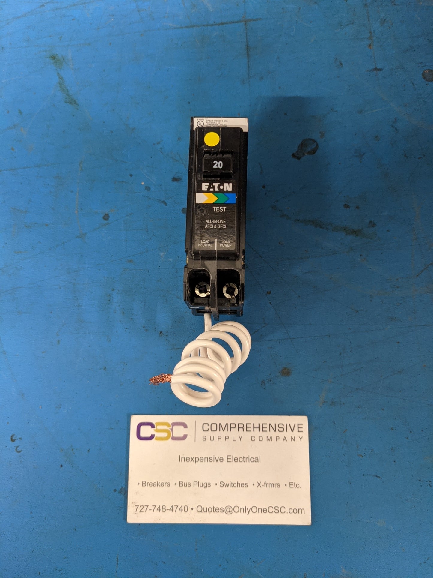 BRN120A1 - Eaton 20A Amp 1P Pole 10kA@120V Plug On Dual Function AFCI/GFCI Circuit Breaker
