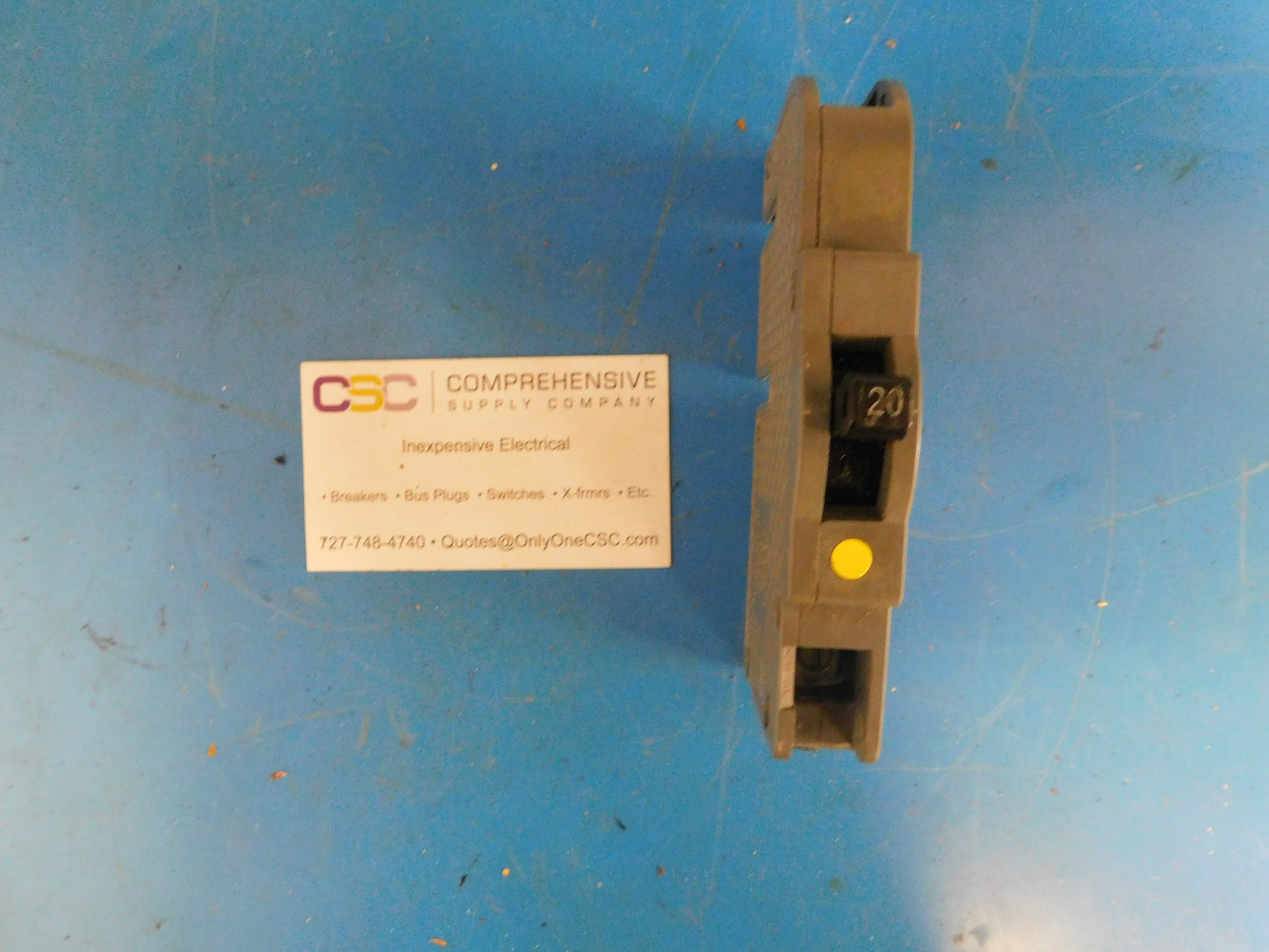 UBIZ-20 - Connecticut Electric 20A Amp 1P Pole 10kA@120/240V Plug On Zinsco Replacement Circuit Breaker