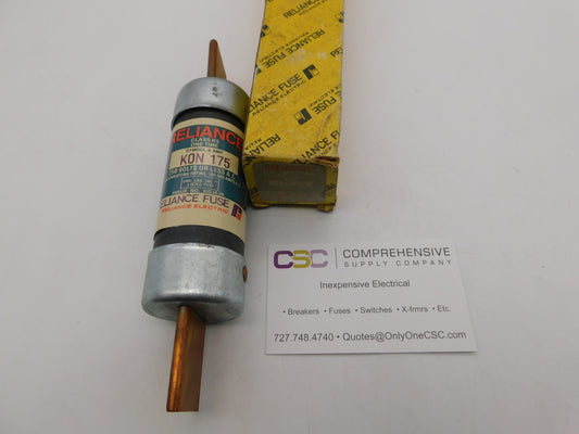 KON-175 - Reliance Fuse 125A Amp 250V Class K5 One-Time Blade Fuse