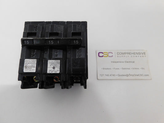 B315HH - Siemens 15A Amp 3P Pole 65kA@240V Bolt On Circuit Breaker