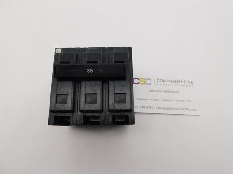 QBHW3035H - Eaton 35A Amp 3P Pole 22kA@240V Bolt On Quicklag Circuit Breaker