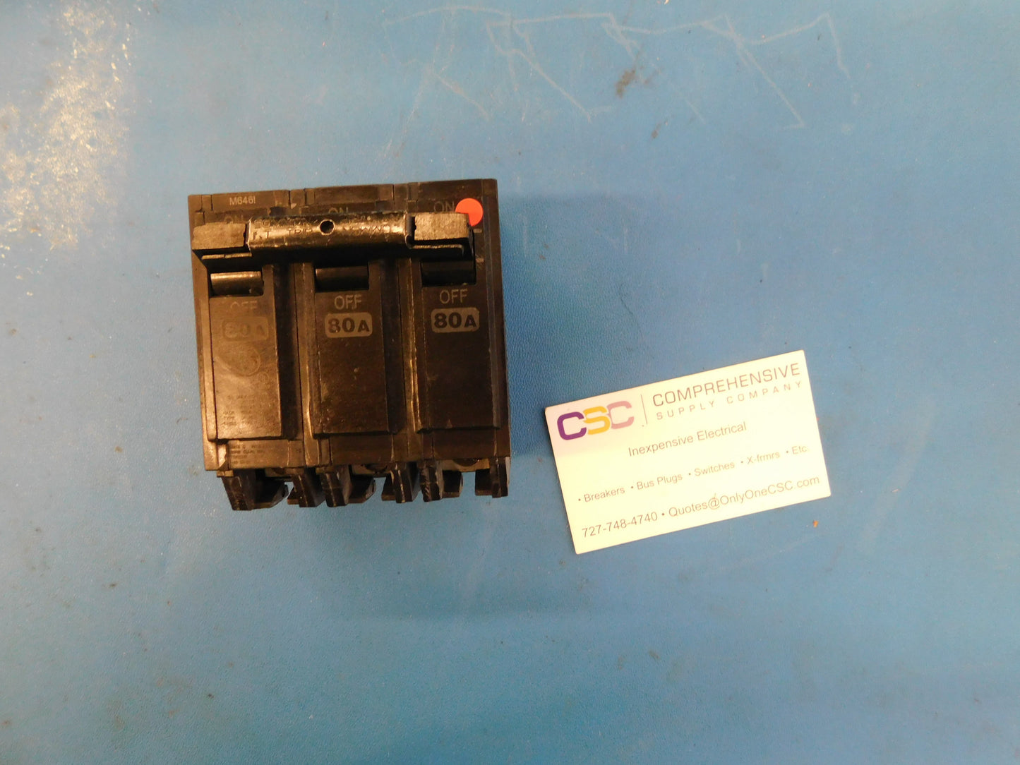THQL32080 - GE 80A Amp 3P Pole 10kA@240V Plug On Circuit Breaker