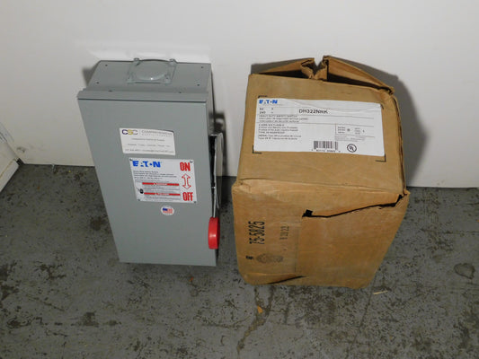 DH322NRK - Eaton 60A Amp 3P Pole 240V Fusible Nema 3R Heavy Duty Safety Switch W/Neutral