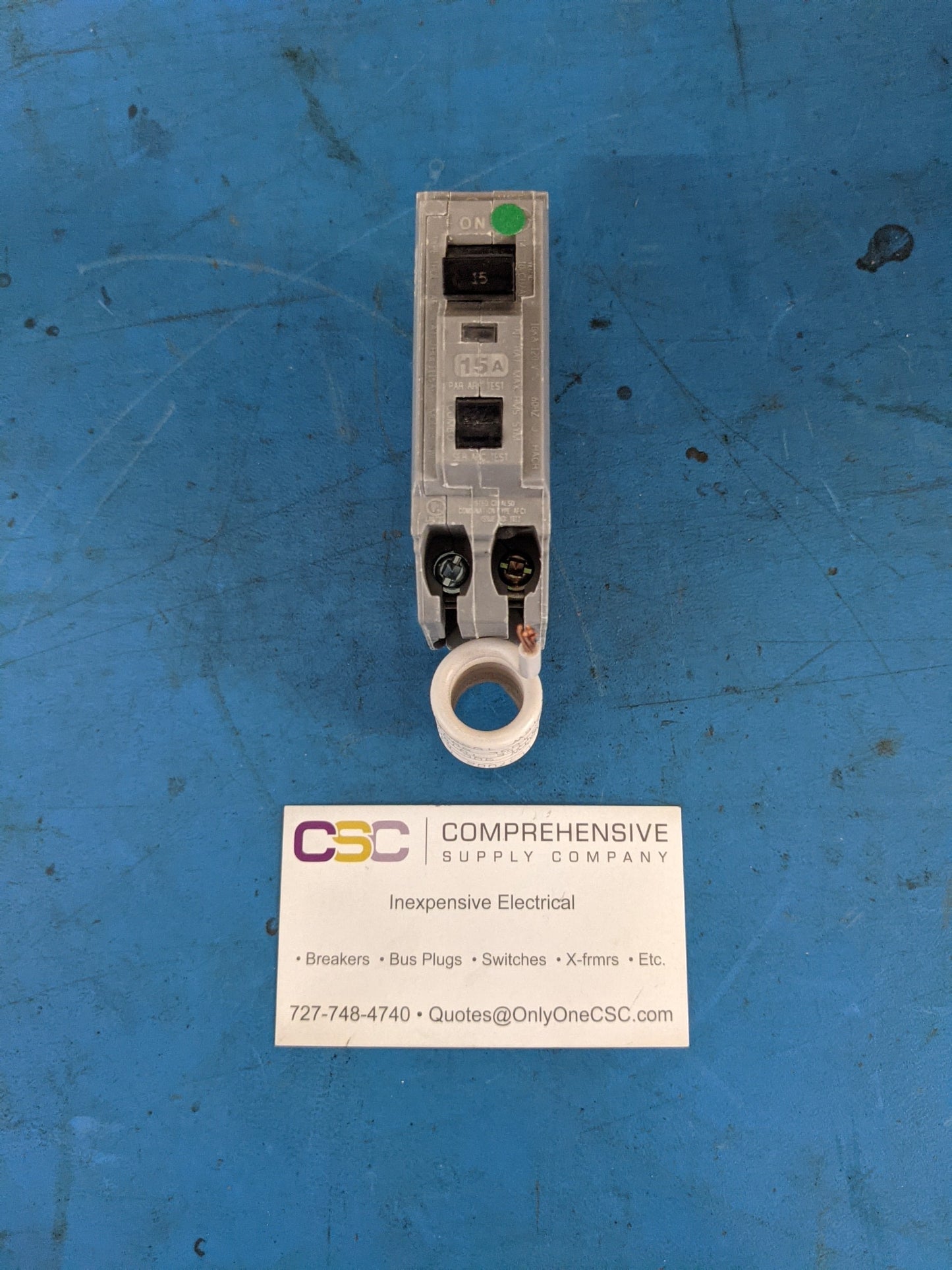 THQL1115AF2 - GE 15A Amp 1P Pole 10kA@120V Plug On Arc Fault AFCI Circuit Breaker