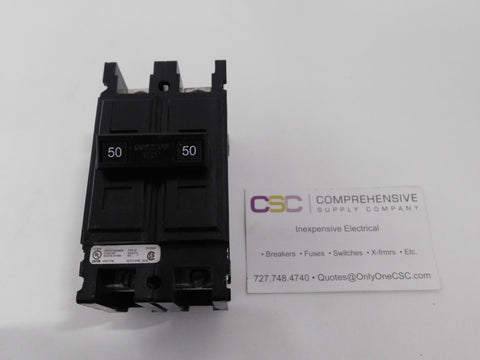 QC2050 - Cutler Hammer 50A Amp 2P Pole 10kA@120/240V Feed Through Quicklag Circuit Breaker