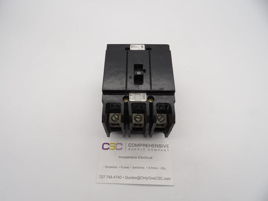 GHB3050 - Cutler Hammer 50A Amp 3P Pole 14kA@480Y/277V Bolt On Circuit Breaker