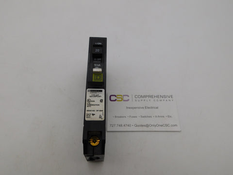 QO120PCAFI - Square D 20A Amp 1P Pole 10kA@120V Combo Arc Fault AFCI Pon Circuit Breaker
