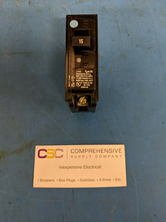 B115 - Siemens 15A Amp 1P Pole 10kA@120/240V Bolt On Circuit Breaker