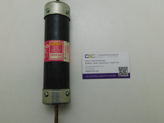 FRSR200 - Bussmann 200A Amp 600V Class Rk5 Fusetron Time Delay Blade Fuse - Original Series