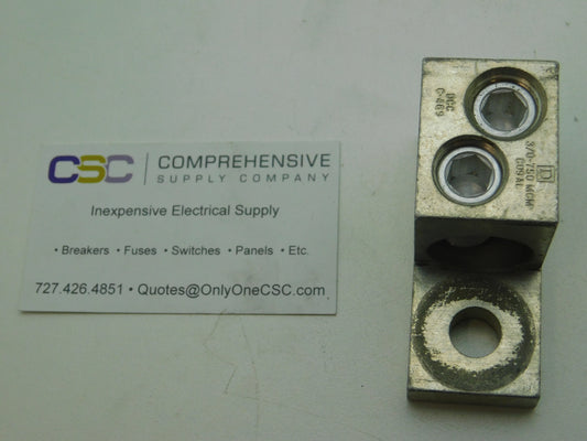 DCCC-469 - Square D 750Mcm Double Barrel Aluminum Mechanical Lug