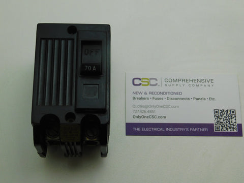 TQAL2170 - GE 70A Amp 2P Pole 10kA@120/240V Plug On Circuit Breaker - Older Series