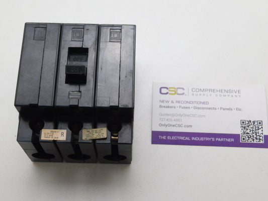 EH34035 - Square D 35A Amp 3P Pole 14kA@480Y/277V Plug On Circuit Breaker