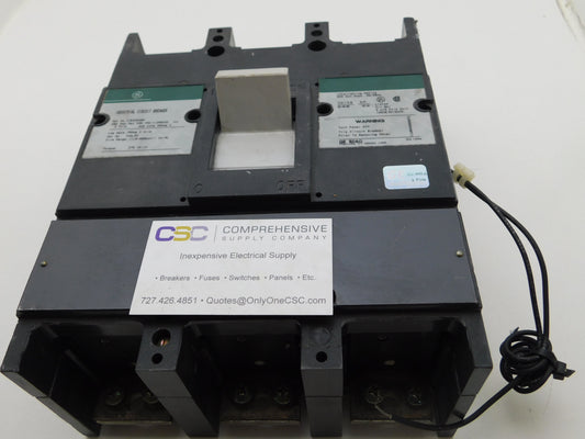 TJD432400 - GE 400A Amp 3P Pole 22kA@240V Bolt On Circuit Breaker W/120V Shunt Trip